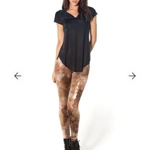 Blackmilk Fairy Paint Brown Leggings
